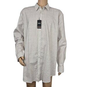 Hugo Boss Liam Kent Button Up Long Sleeve White Shirt Size 3XL  NWT 19